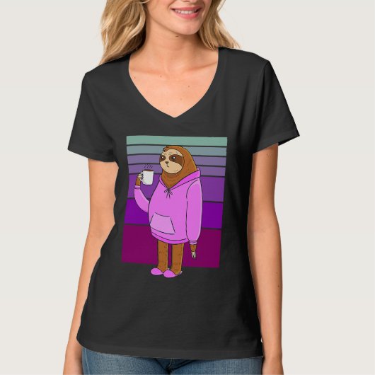 coffee sloth T-Shirt (Vorderseite)