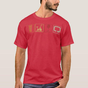 Coffee Spin Wine Repeat Fitness Cyclist Vintage Gy T-Shirt