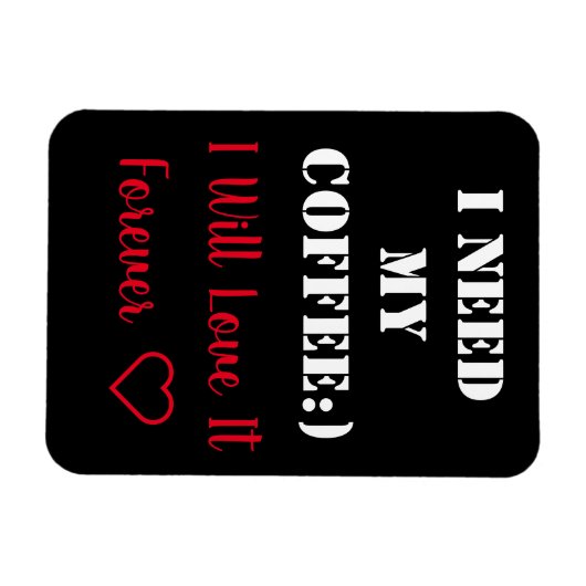 Coffee Sprichwort Magnet (Horizontal)