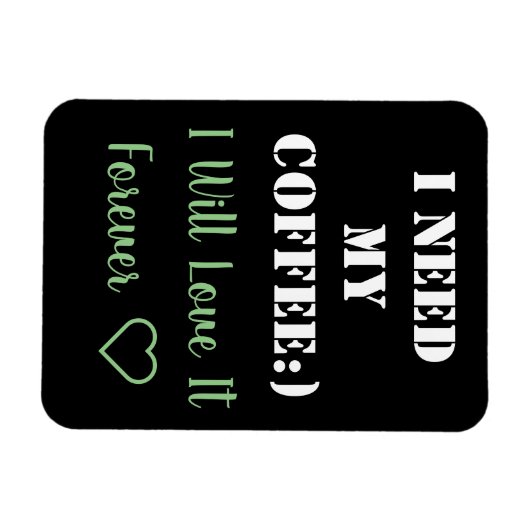 Coffee Sprichwort Magnet (Horizontal)