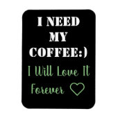 Coffee Sprichwort Magnet (Vertikal)