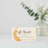 Coffee Stain Gather Punch / Loyalty Card Treuekarte (Stehend Vorderseite)