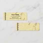 Coffee Stain Schreibwriter Grunge Business Cards Mini Visitenkarte (Vorne/Hinten)