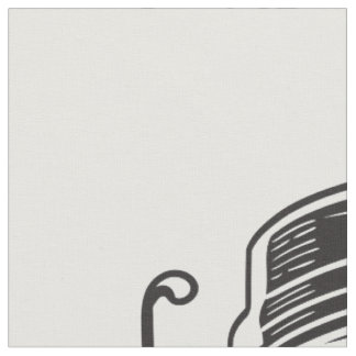 Coffee Superhero Fabric Stoff