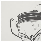 Coffee Superhero Fabric Stoff (Muster)