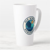 Coffee tall mug Old School Pickleball club logo Milchtasse (Rechte Ecke)