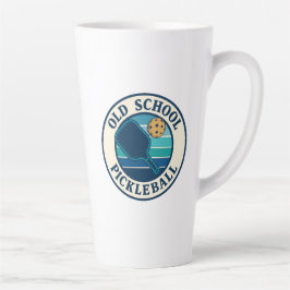 Coffee tall mug Old School Pickleball club logo Milchtasse