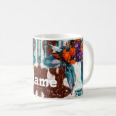 Coffee Tasse Cup für personalisierte Blume Cows (VorderseiteRechts)