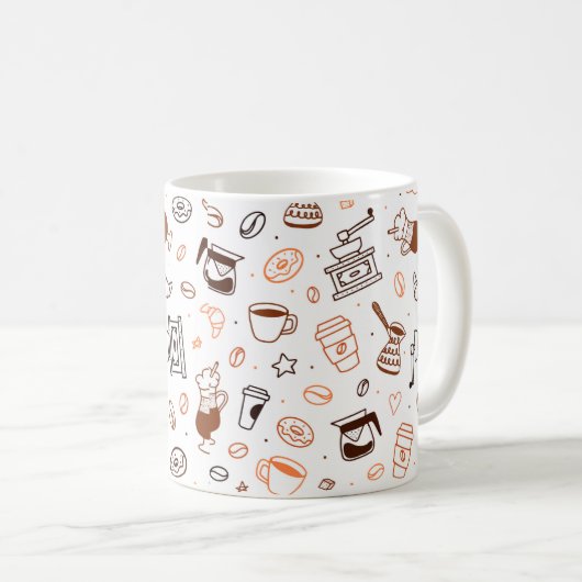 "Coffee Tasse: Ein bisschen gemütlich" Kaffeetasse (VorderseiteRechts)