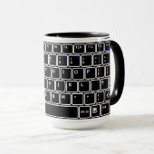 Coffee-Tasse für die PC-Tastatur Tasse (VorderseiteRechts)