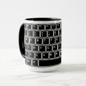 Coffee-Tasse für die PC-Tastatur Tasse (Vorderseite Links)
