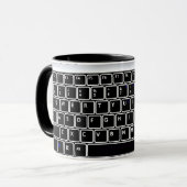 Coffee-Tasse für die PC-Tastatur Tasse (Vorderseite Links)