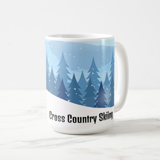 Coffee-Tasse für Langlauf-Design Kaffeetasse (VorderseiteRechts)