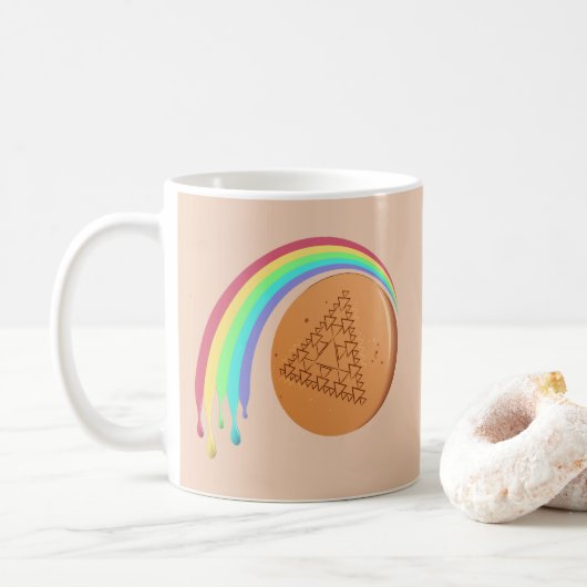 Coffee Tasse Game Dalgona Triangle Melisse Regenbo (Mit Donut)