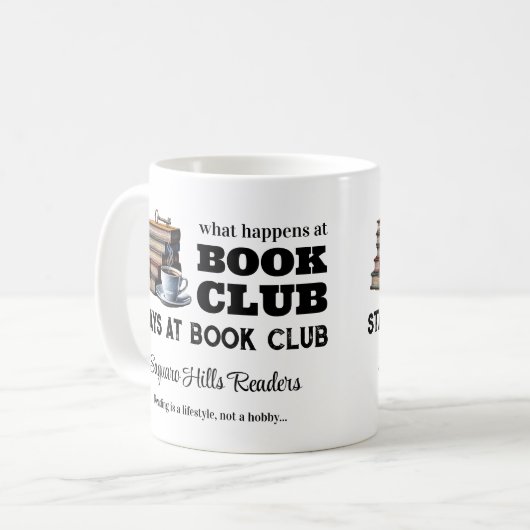 Coffee Tasse Geschenk für den individuellen Buchkl (Vorderseite Links)