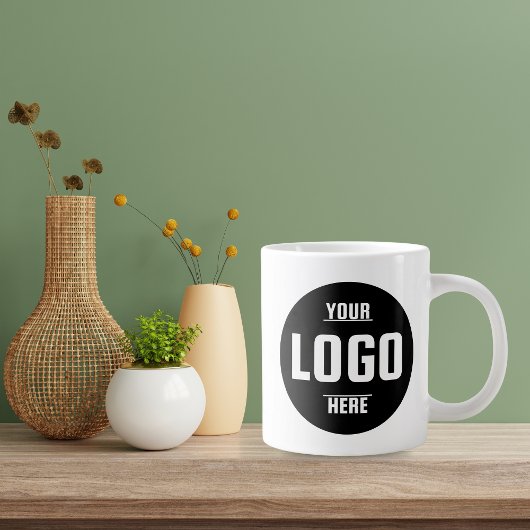 Coffee-Tasse mit dem Logo "Custom Business" - Perf Jumbo-Tasse