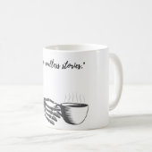 "Coffee Tasse: Sip and Smile" Kaffeetasse (VorderseiteRechts)
