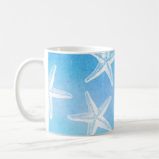 Coffee Tasse - Starfish Türkis (Links)