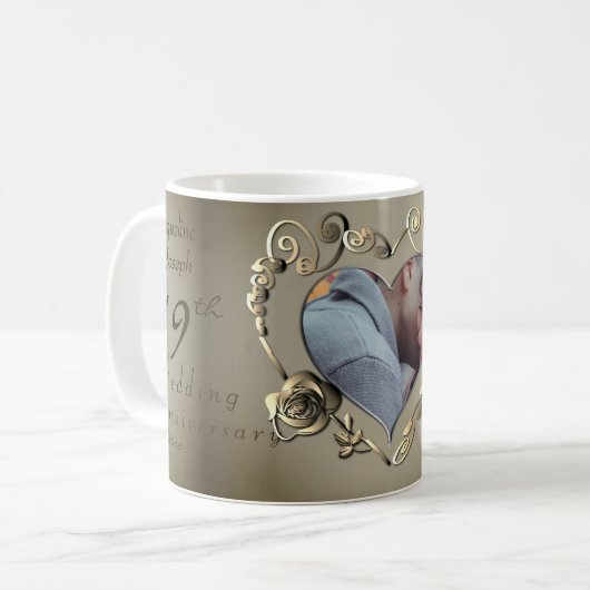 Coffee Tasse zum 8. Hochzeitstag (Vorderseite Links)
