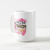 Coffee Teach Repeat Kaffeetasse (Vorderseite Links)