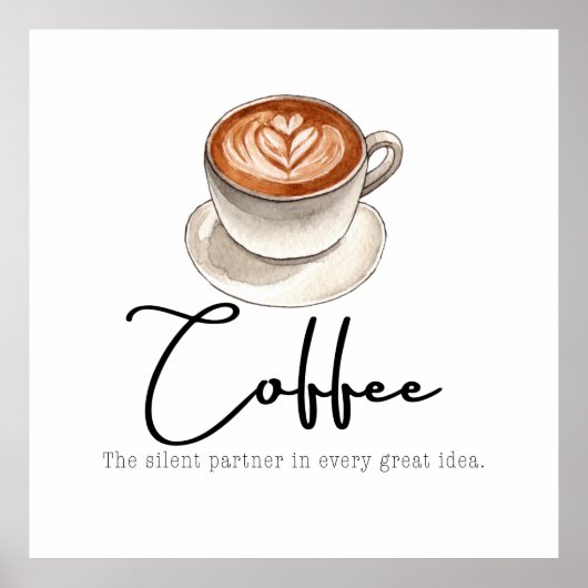 Coffee: The silent Partner Poster (Vorne)