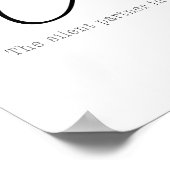 Coffee: The silent partner Poster (Ecke)