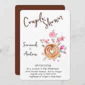 Coffee Themed Couple Shower Invitation Einladung (Vorne/Hinten)