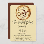 Coffee Themed Couple Shower Invitation Einladung (Vorne/Hinten)