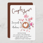 Coffee Themed Couple Shower Invitation Einladung (Vorne/Hinten)