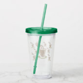 Coffee Themed Tumbler Acryltrinkbecher (Rückseite)