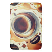Coffee time Bath Mat Badematte (Vorderseite Vertikal)