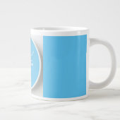 Coffee Time Blue Jumbo Tasse (Rechts)