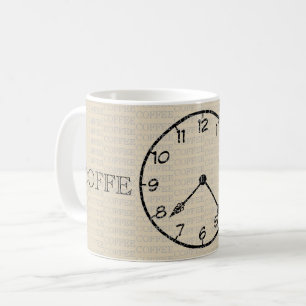 Coffee Time Clock Kaffeetasse