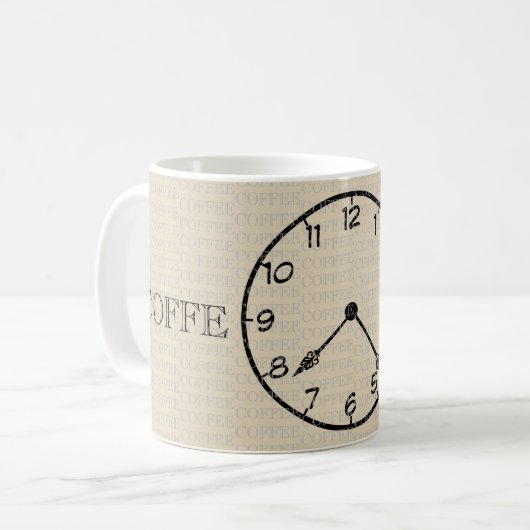 Coffee Time Clock Kaffeetasse (Vorderseite Links)
