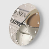 Coffee Time Clocks Große Wanduhr (Winkel)