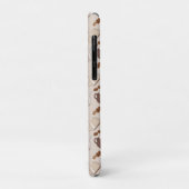 Coffee Time Cups Brown Grains Caffeine Lover Drink Case-Mate iPhone Hülle (Hinten/Links)