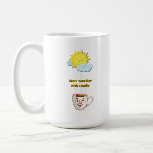 Coffee Time – Cute Smiling Cup Kaffeetasse (Links)