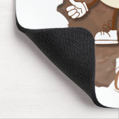 **Coffee Time – Cute Smiling Cup Steam  Mousepad (Ecke)