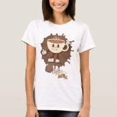 **Coffee Time – Cute Smiling Cup Steam T-Shirt (Vorderseite)