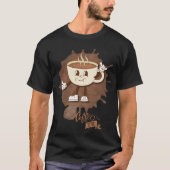 Coffee Time – Cute Smiling Cup with Steam T-Shirt (Vorderseite)