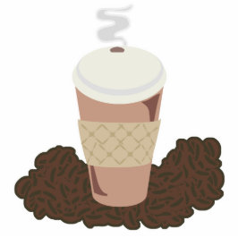 Coffee Time Cutout Skulptur Freistehende Fotoskulptur