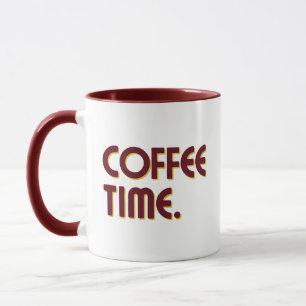 Coffee Time Einfache minimalistische Alltags-Kaf Tasse