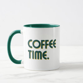 Coffee Time | Einfache minimalistische Alltags-Kaf Tasse