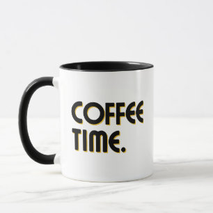 Coffee Time   Einfacher minimalistischer Alltagska Tasse