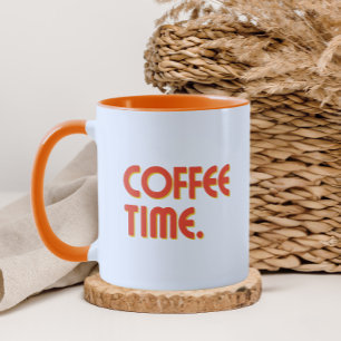 Coffee Time   Einfacher minimalistischer Alltagska Tasse