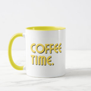 Coffee Time Einfacher minimalistischer Alltagska Tasse