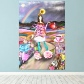 Coffee Time Fantasy Leinwanddruck (Insitu (Holzboden))