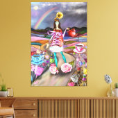 Coffee Time Fantasy Leinwanddruck (Insitu (Wohnzimmer))