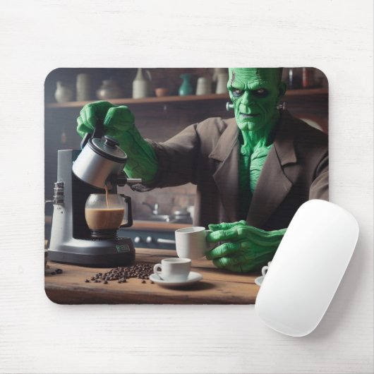 Coffee Time Frankenstein Mousepad (Mit Mouse)