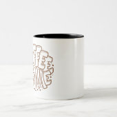 Coffee Time Gold Zweifarbige Tasse (Mittel)